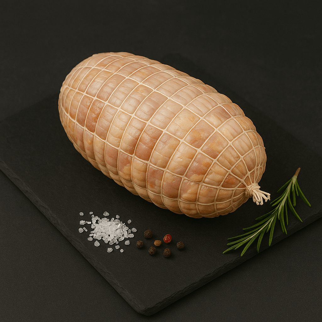 Kipdijenvlees rollade gekruid