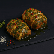 Kippendijrolletjes Pesto